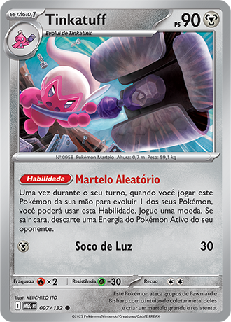Tinkatuff (097/132) REV FOIL - Carta Avulsa Pokemon