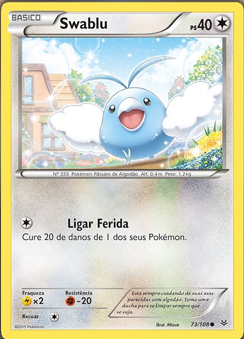 Swablu (73/108) - Carta Avulsa Pokemon