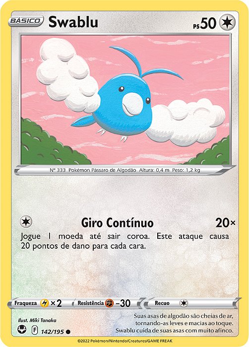 Swablu (142/195) - Carta Avulsa Pokemon