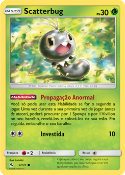 Scatterbug (5/131) REV FOIL - Carta Avulsa Pokemon