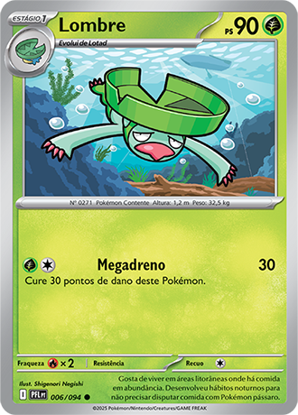 Lombre (006/094) REV FOIL - Carta Avulsa Pokemon