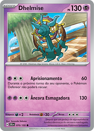 Dhelmise (070/159) REV FOIL - Carta Avulsa Pokemon