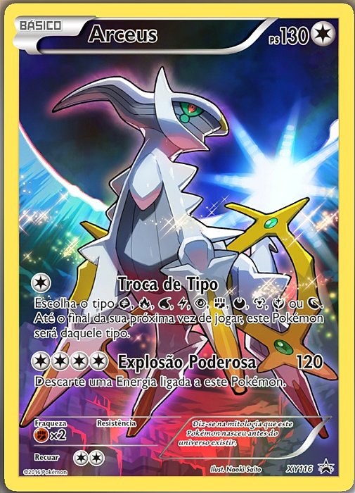 Arceus (XY116) FOIL - Carta Avulsa Pokemon