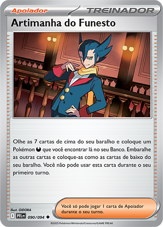 Artimanha do Funesto / Grimsley's Move (090/094) REV FOIL - Carta Avulsa Pokemon