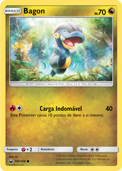 Bagon (104/168) - Carta Avulsa Pokemon