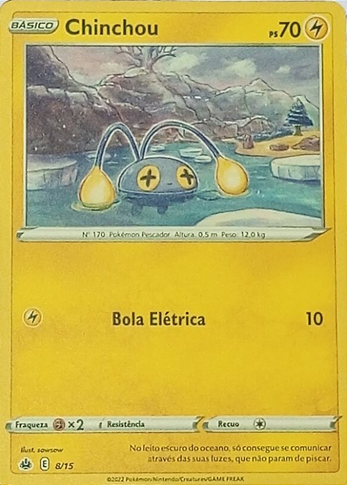Chinchou (08/15) - Carta Avulsa Pokemon