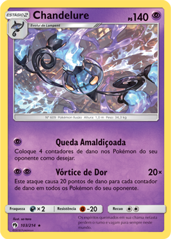 Chandelure (103/214) FOIL - Carta Avulsa Pokemon
