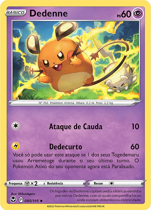 Dedenne (085/195) - Carta Avulsa Pokemon