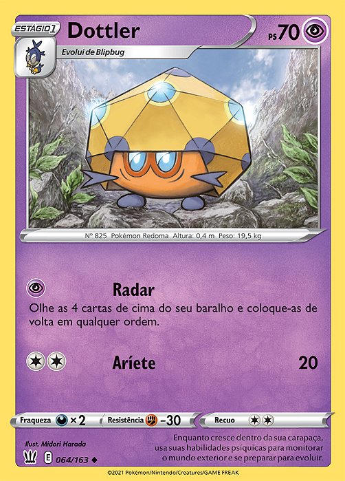 Dottler (64/163) REV FOIL - Carta Avulsa Pokemon