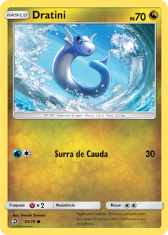 Dratini (35/70) REV FOIL - Carta Avulsa Pokemon