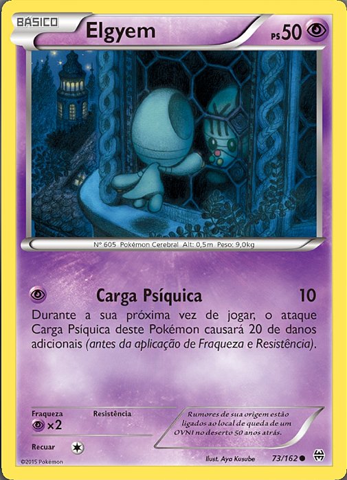 Elgyem (73/162) - Carta Avulsa Pokemon