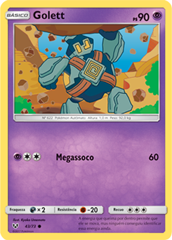 Golett (43/73) REV FOIL - Carta Avulsa Pokemon