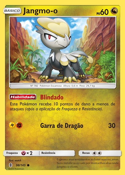 Jangmo-o (98/145) REV FOIL - Carta Avulsa Pokemon