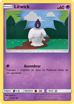 Litwick (101/214) REV FOIL - Carta Avulsa Pokemon