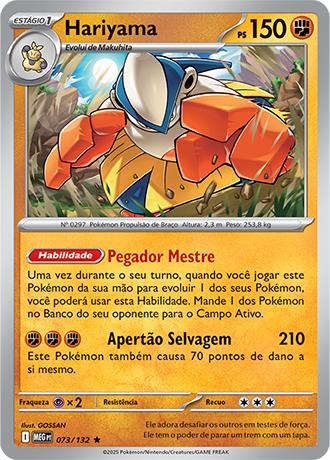 Hariyama (073/132) REV FOIL - Carta Avulsa Pokemon