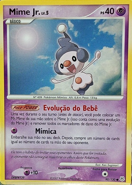 Mime Jr. Lv.5 (90/130) - Carta Avulsa Pokemon