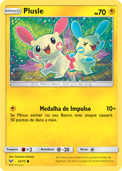 Plusle (33/73) REV FOIL - Carta Avulsa Pokemon