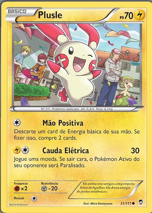 Plusle (31/111) - Carta Avulsa Pokemon
