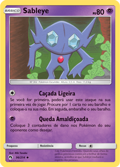 Sableye (96/214) - Carta Avulsa Pokemon