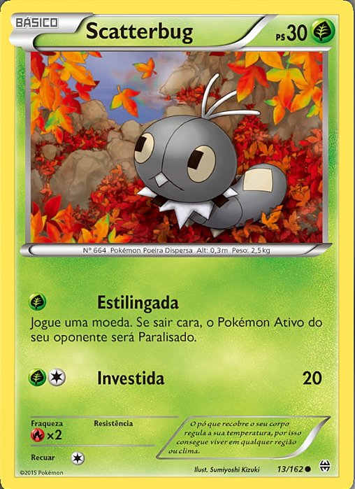 Scatterbug (13/162) - Carta Avulsa Pokemon