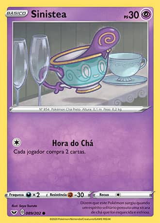 Sinistea (89/202) REV FOIL - Carta Avulsa Pokemon