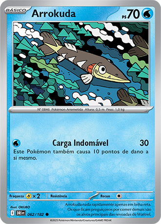Arrokuda (062/182) - Carta Avulsa Pokemon