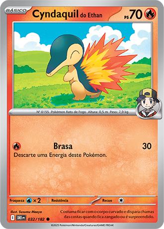 Cyndaquil do Ethan / Ethan's Cyndaquil (032/182) - Carta Avulsa Pokemon