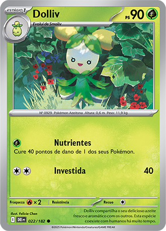 Dolliv (022/182) - Carta Avulsa Pokemon