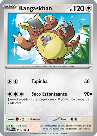 Kangaskhan (151/182) - Carta Avulsa Pokemon