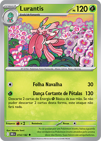 Lurantis (014/182) - Carta Avulsa Pokemon