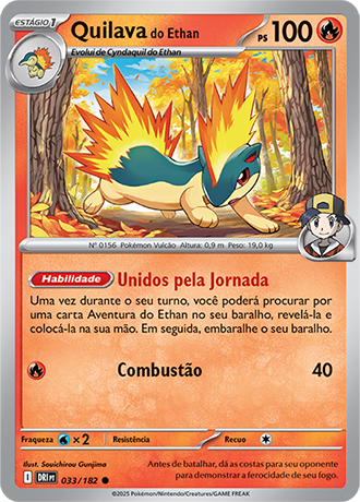 Quilava do Etha/ Ethan's Quilava (033/182) - Carta Avulsa Pokemon