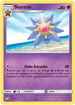 Starmie (65/181) - Carta Avulsa Pokemon