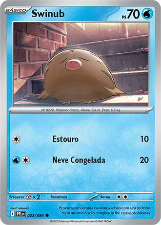 Swinub (023/094) REV FOIL - Carta Avulsa Pokemon