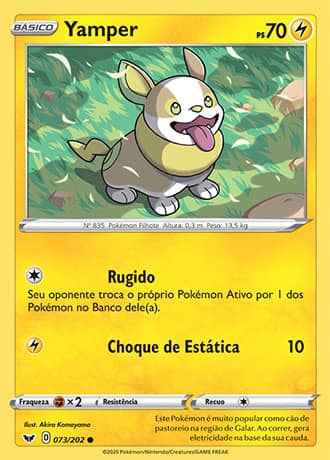 Yamper (73/202) REV FOIL - Carta Avulsa Pokemon
