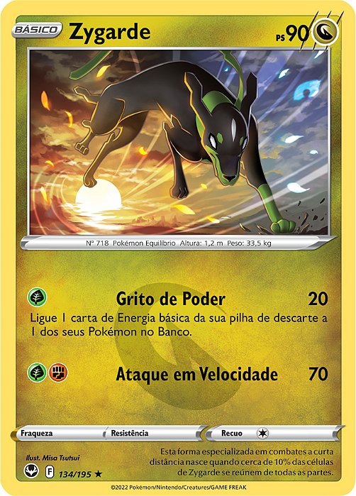 Zygarde (134/195) - Carta Avulsa Pokemon