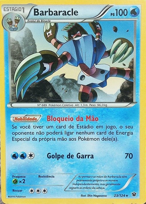 Barbaracle (23/124) - Carta Avulsa Pokemon