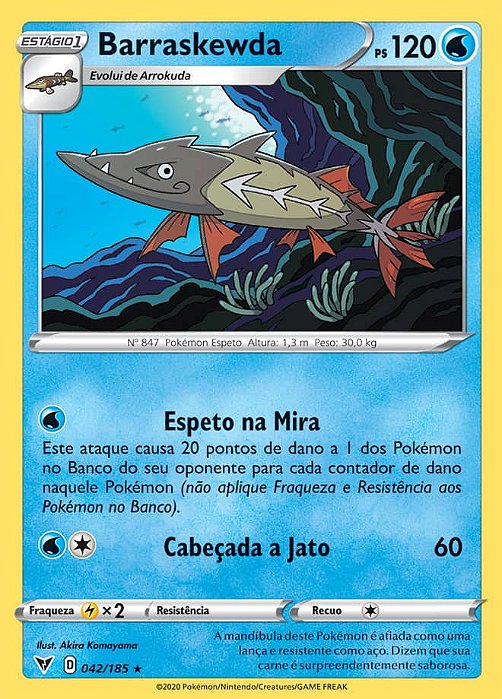 Barraskewda (42/185) - Carta Avulsa Pokemon