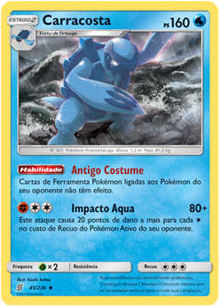 Carracosta (45/236) REV FOIL - Carta Avulsa Pokemon
