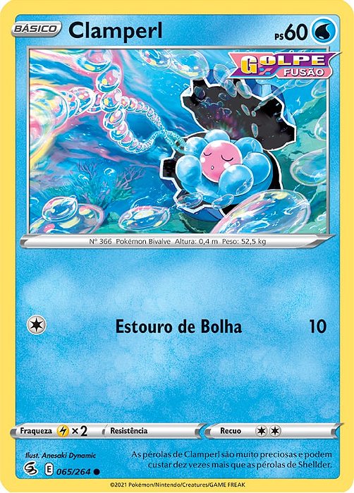 Clamperl (65/264) - Carta Avulsa Pokemon
