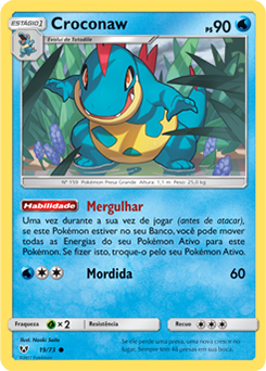Croconaw (19/73) REV FOIL - Carta Avulsa Pokemon