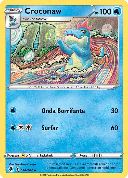 Croconaw (56/264) - Carta Avulsa Pokemon