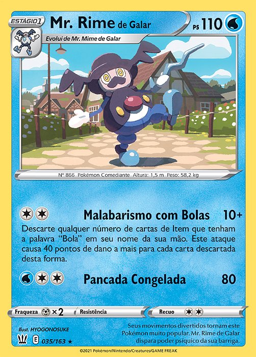 Mr. Rime de Galar / Galarian Mr. Rime (35/163) - Carta Avulsa Pokemon