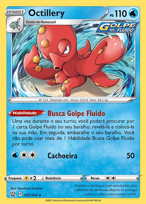 Octillery (37/163) - Carta Avulsa Pokemon