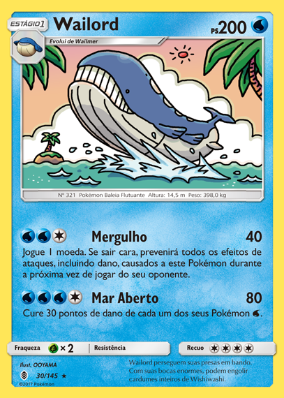 Wailord (30/145) - Carta Avulsa Pokemon