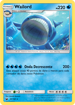 Wailord (40/168) - Carta Avulsa Pokemon