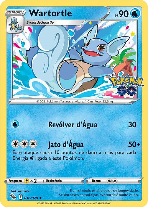 Wartortle (016/078) - Carta Avulsa Pokemon