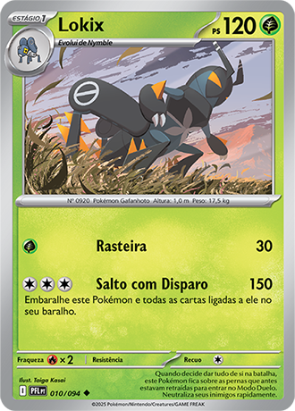 Lokix (010/094) REV FOIL - Carta Avulsa Pokemon