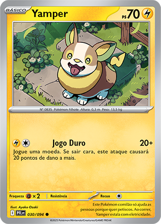 Yamper (030/094) REV FOIL - Carta Avulsa Pokemon