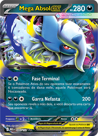 Mega Absol ex (086/132) - Carta Avulsa Pokemon