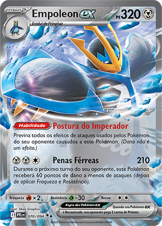 Empoleon ex (070/094) - Carta Avulsa Pokemon